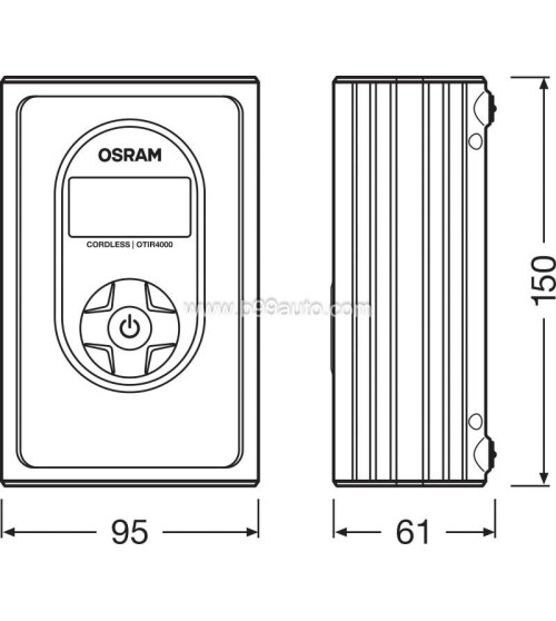 Osram TYREinflate 4000 Újratölthető légkompresszor - Gumiabroncs pumpa Osram TYREinflate 4000 Újratölthető légkompresszor - Gumiabroncs pumpa